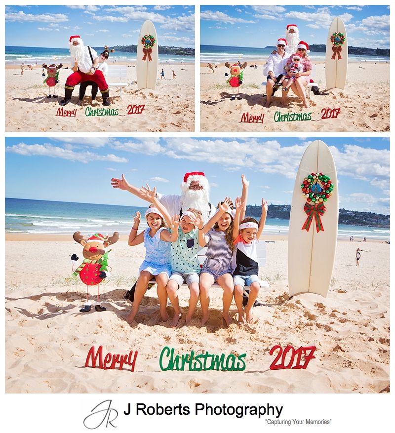 Santa at the beach Long Reef Sydney Northern Beaches Santa Photos Christmas 2017